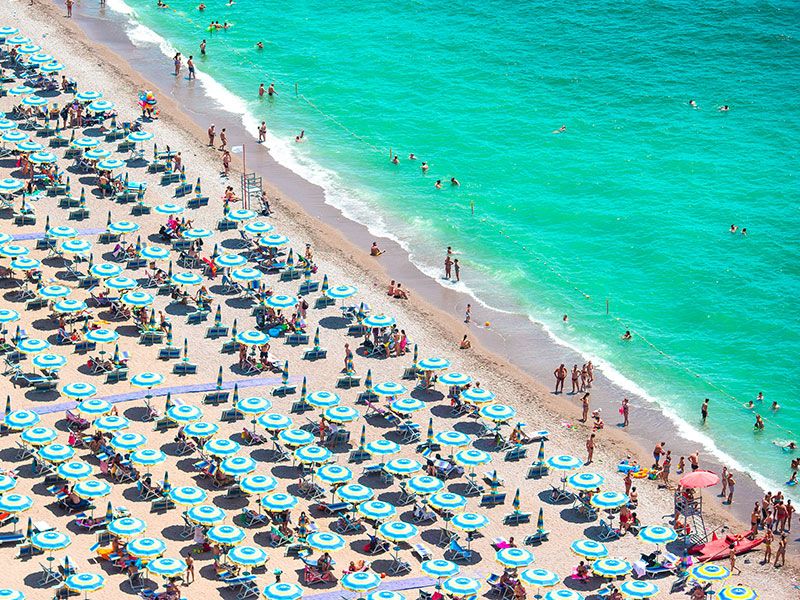 beaches in Italian Riviera